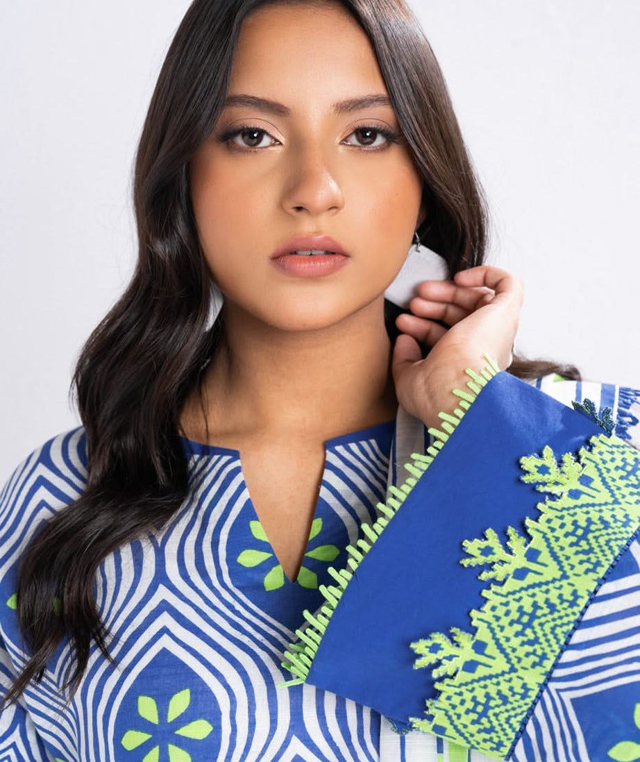 Al-Karam Winter Collection'24 FW#18 (BLUE)