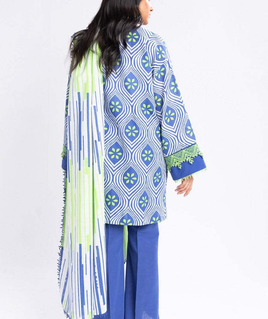 Al-Karam Winter Collection'24 FW#18 (BLUE)