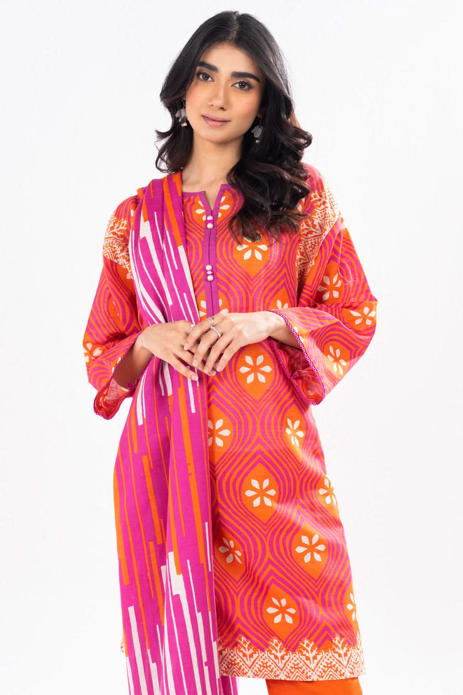 Al-Karam Winter Collection'24 FW#18 (Orange)