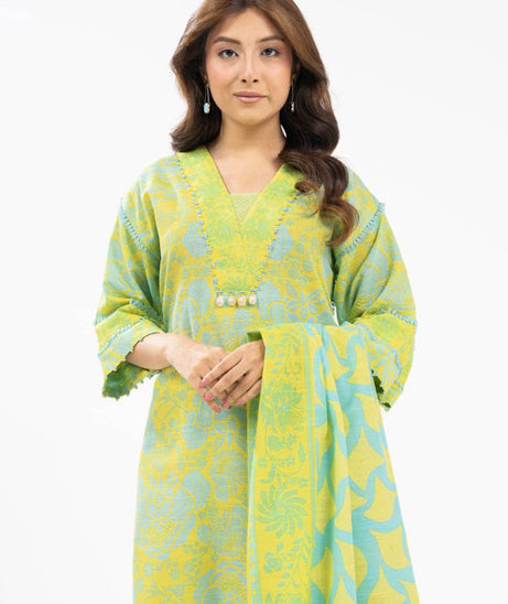 Al-Karam Winter Collection'24 FW#19 (Yellow)