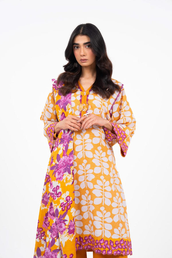 Al-Karam Winter Collection'24 FW#21 (Yellow)