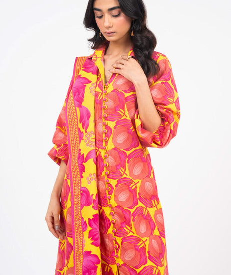 Al-Karam Winter Collection'24 FW#24 (Yellow)