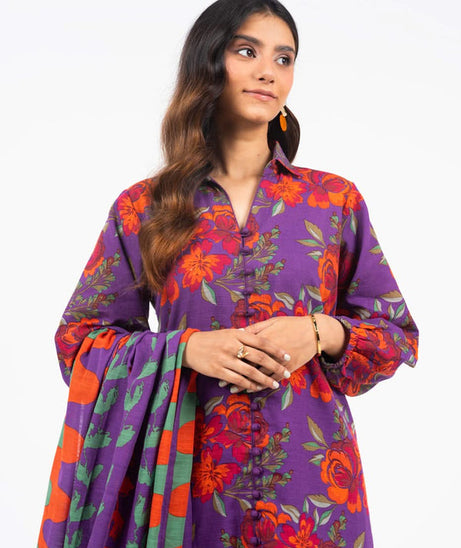 Al-Karam Winter Collection'24 FW#50 (Purple)
