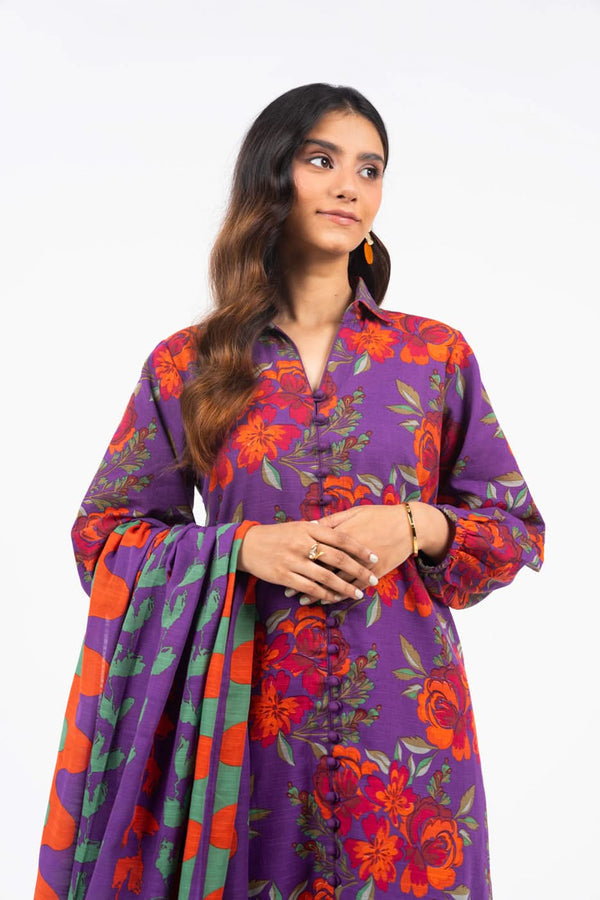 Al-Karam Winter Collection'24 FW#50 (Purple)