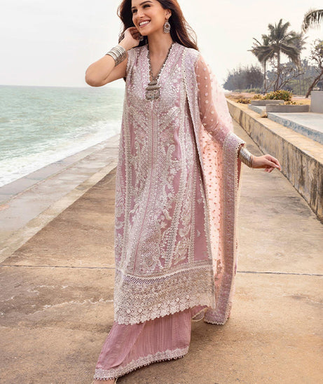 Faiza Saqlain Zinnia Luxury Lawn'25 (AMARYLLIS)