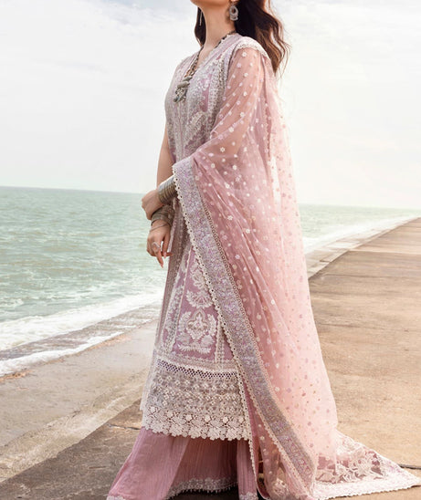 Faiza Saqlain Zinnia Luxury Lawn'25 (AMARYLLIS)