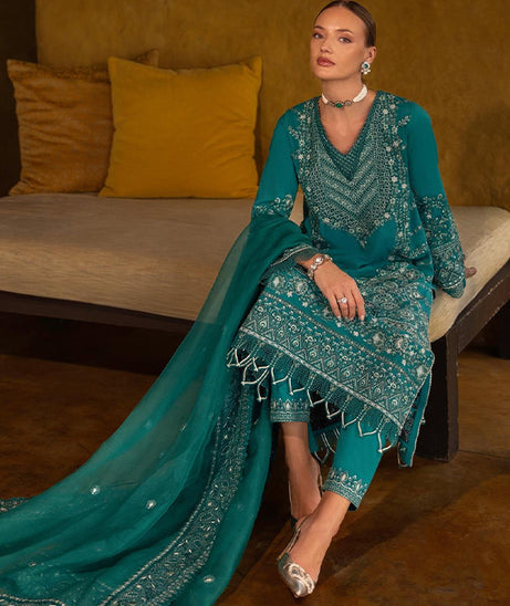 Faiza Saqlain Zinnia Luxury Lawn'25 (CALLA)
