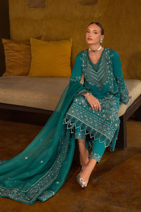 Faiza Saqlain Zinnia Luxury Lawn'25 (CALLA)