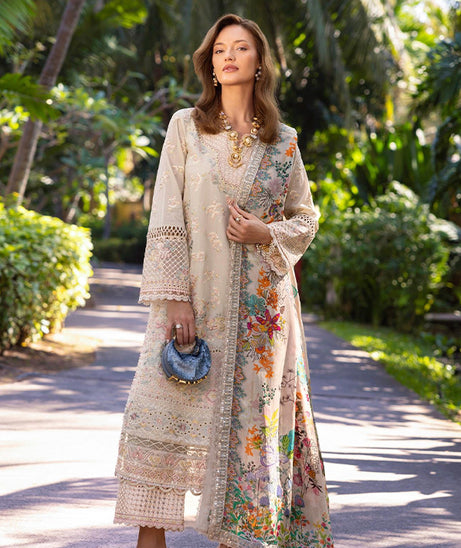 Faiza Saqlain Zinnia Luxury Lawn'25 (DELILAH)