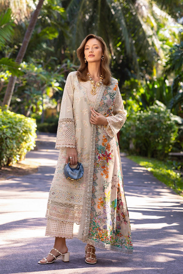 Faiza Saqlain Zinnia Luxury Lawn'25 (DELILAH)