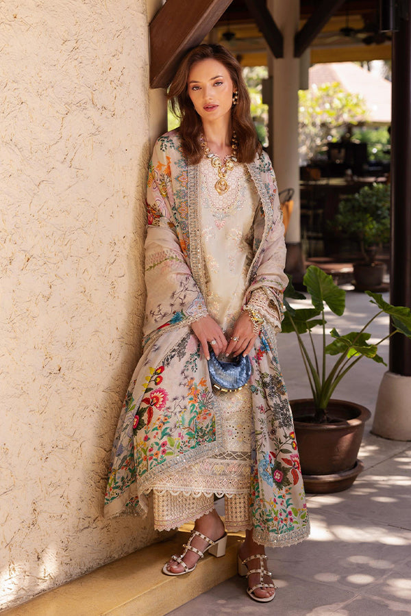 Faiza Saqlain Zinnia Luxury Lawn'25 (DELILAH)