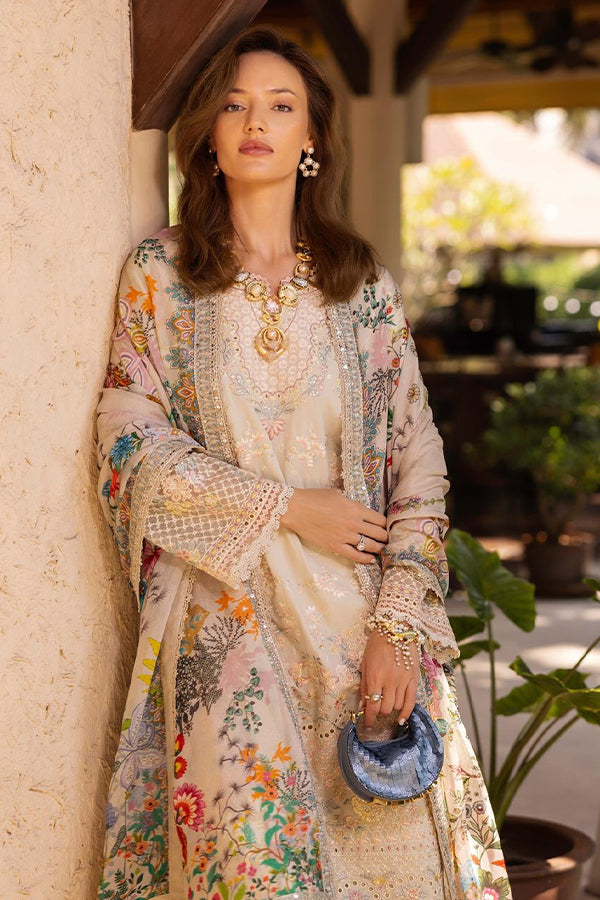 Faiza Saqlain Zinnia Luxury Lawn'25 (DELILAH)