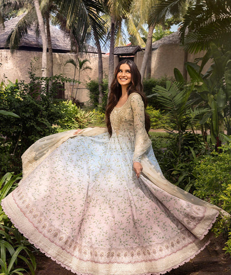Faiza Saqlain Zinnia Luxury Lawn'25 (FREESIA)