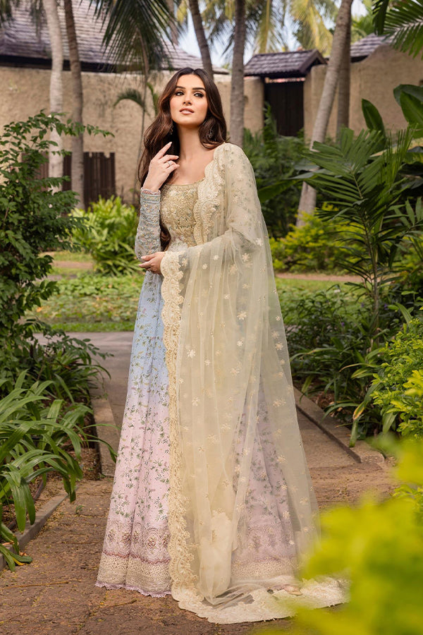 Faiza Saqlain Zinnia Luxury Lawn'25 (FREESIA)