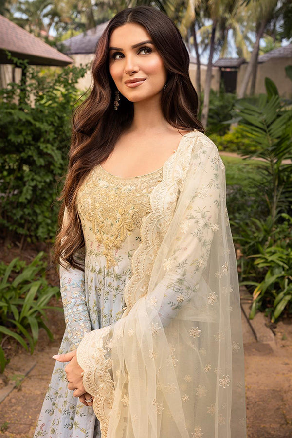 Faiza Saqlain Zinnia Luxury Lawn'25 (FREESIA)