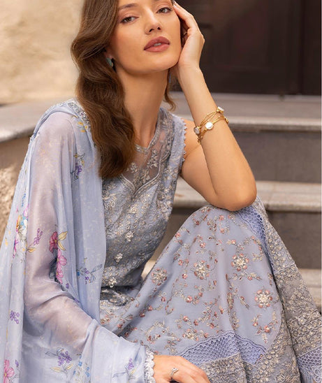 Faiza Saqlain Zinnia Luxury Lawn'25 (LIANA)