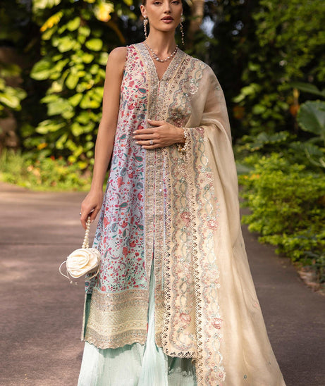 Faiza Saqlain Zinnia Luxury Lawn'25 (DANICA)