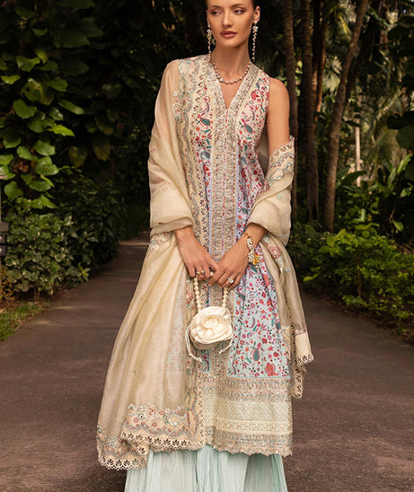 Faiza Saqlain Zinnia Luxury Lawn'25 (DANICA)