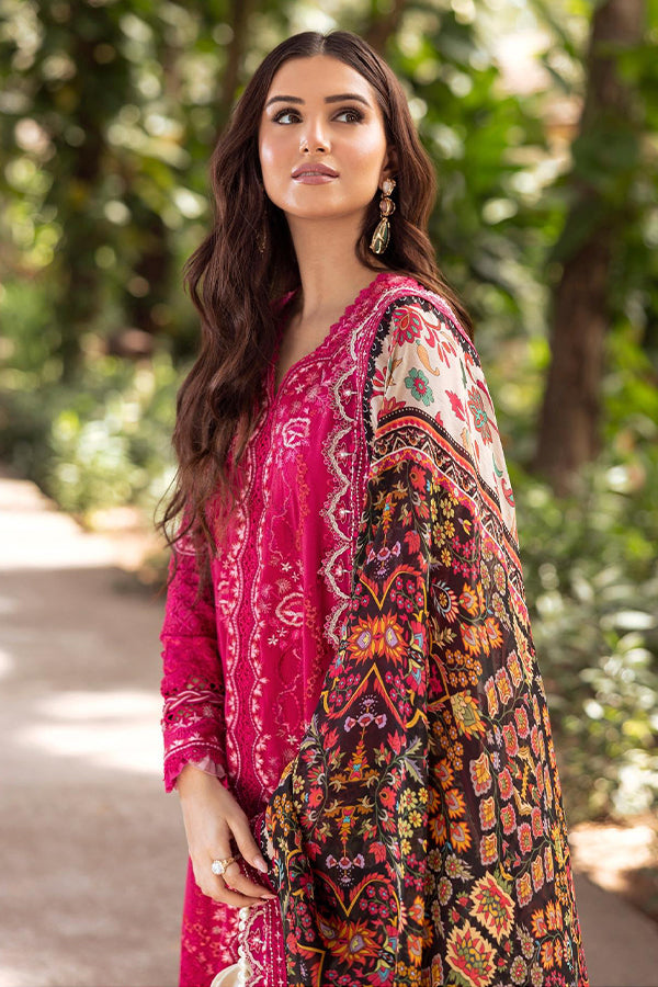 Faiza Saqlain Zinnia Luxury Lawn'25 (VERDA)