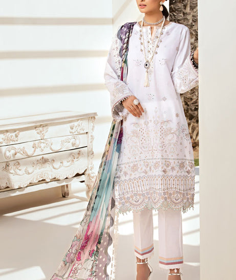 Farasha Festive Lawn Collection`21 D#02