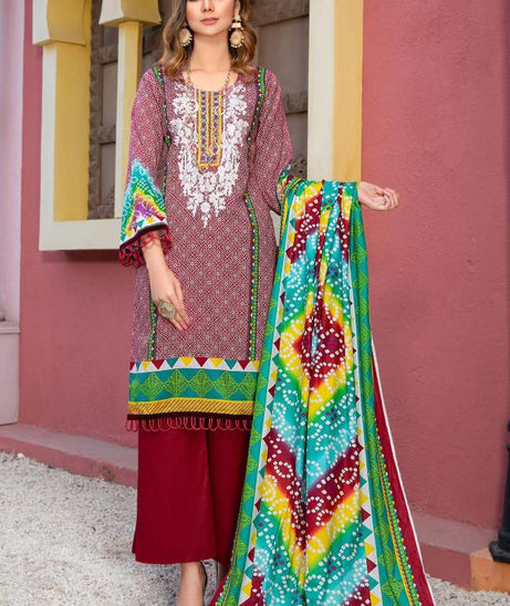 Farwa Premium Emb Lawn`21 Vol 1 D#4