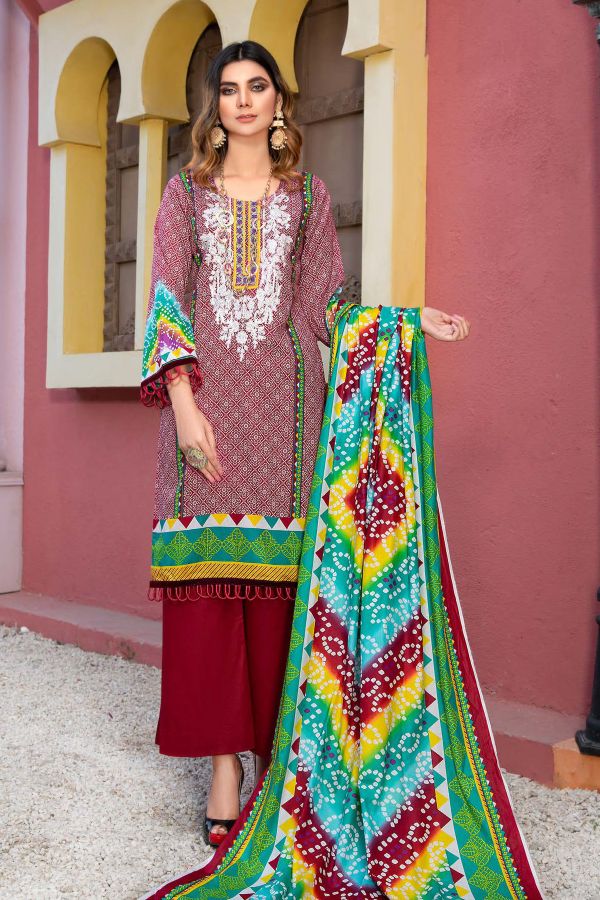 Farwa Premium Emb Lawn`21 Vol 1 D#4