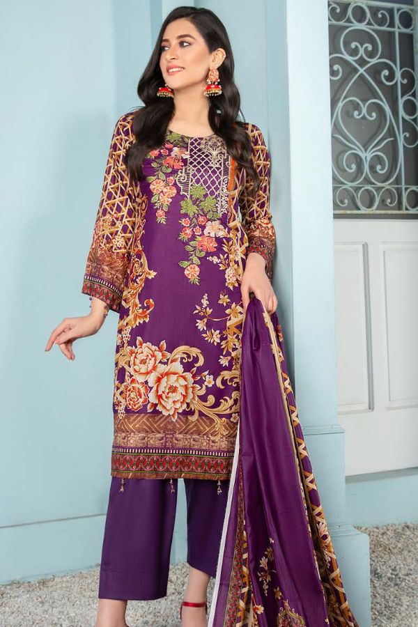 Farwa Premium Emb Lawn`21 Vol 1 D#7