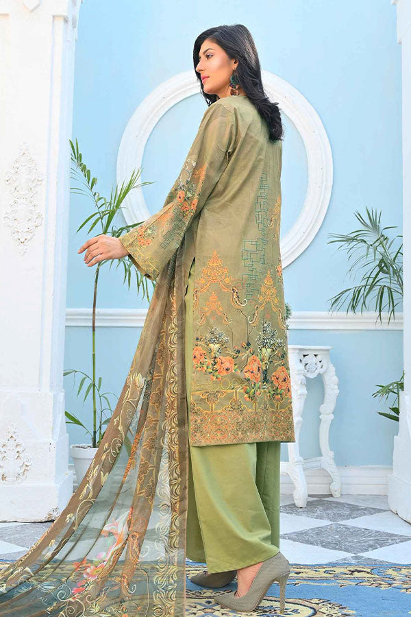 Feroza Digital Emb Lawn`22 D-Pista