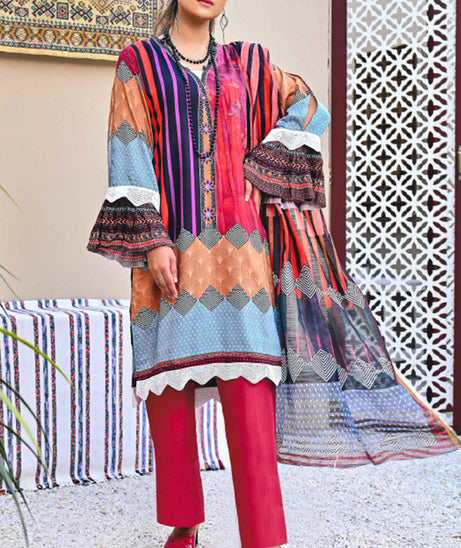 Feroza Digital P/Linen'21 D#10