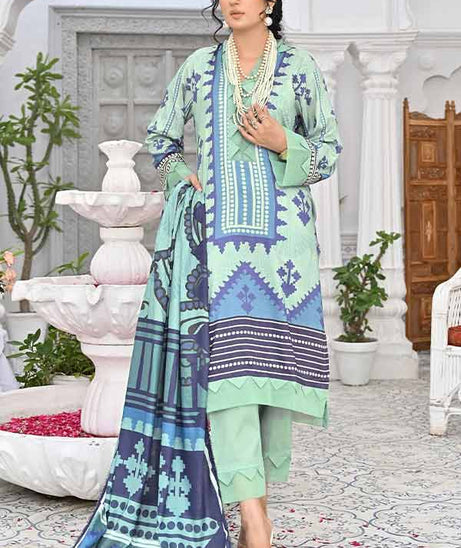 Feroza Digital Print Linen`22 D#01 (Pista)