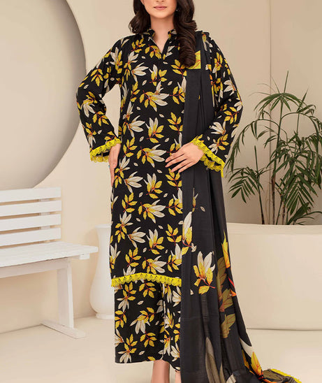 Feroza Fabiha Print Linen'24 D#1