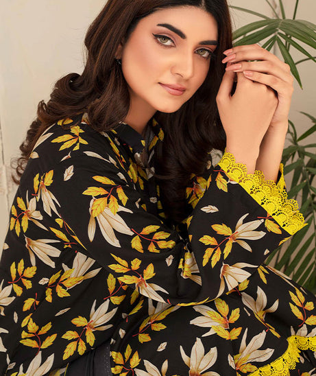 Feroza Fabiha Print Linen'24 D#1