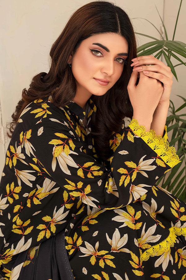 Feroza Fabiha Print Linen'24 D#1