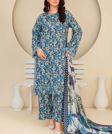 Feroza Fabiha Print Linen'24 D#11