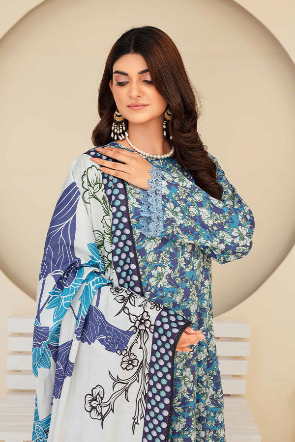 Feroza Fabiha Print Linen'24 D#11