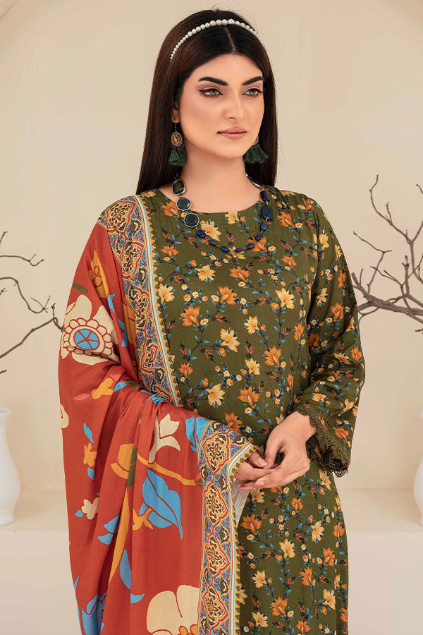 Feroza Fabiha Print Linen'24 D#2