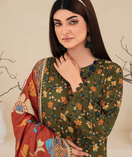 Feroza Fabiha Print Linen'24 D#2