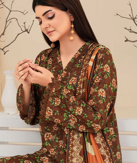 Feroza Fabiha Print Linen'24 D#4