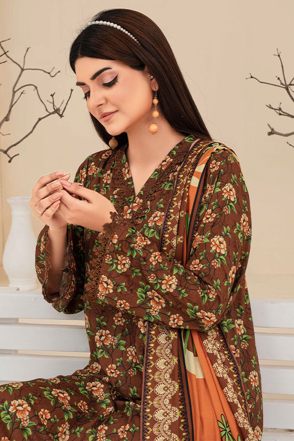 Feroza Fabiha Print Linen'24 D#4