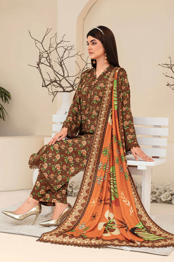 Feroza Fabiha Print Linen'24 D#4
