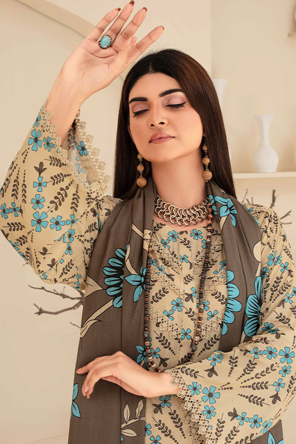 Feroza Fabiha Print Linen'24 D#5
