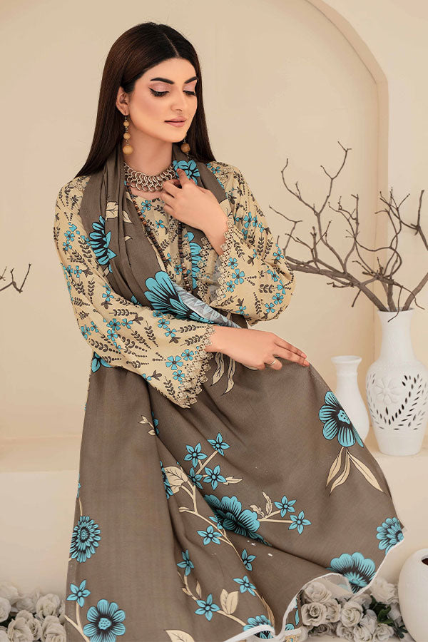 Feroza Fabiha Print Linen'24 D#5