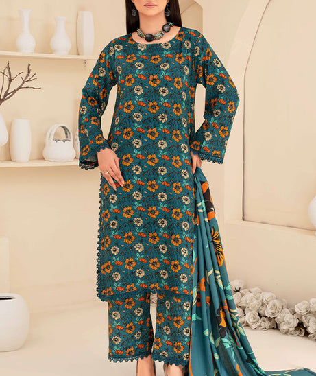 Feroza Fabiha Print Linen'24 D#7