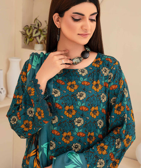 Feroza Fabiha Print Linen'24 D#7