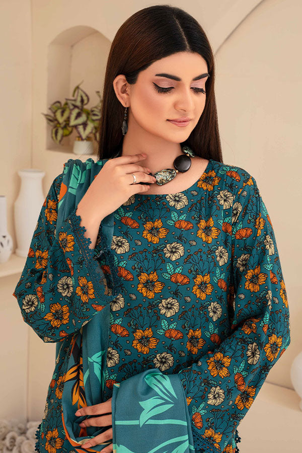 Feroza Fabiha Print Linen'24 D#7
