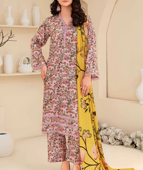 Feroza Fabiha Print Linen'24 D#8