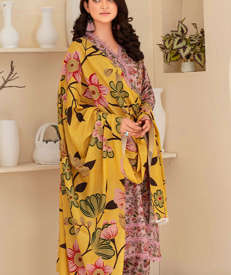 Feroza Fabiha Print Linen'24 D#8