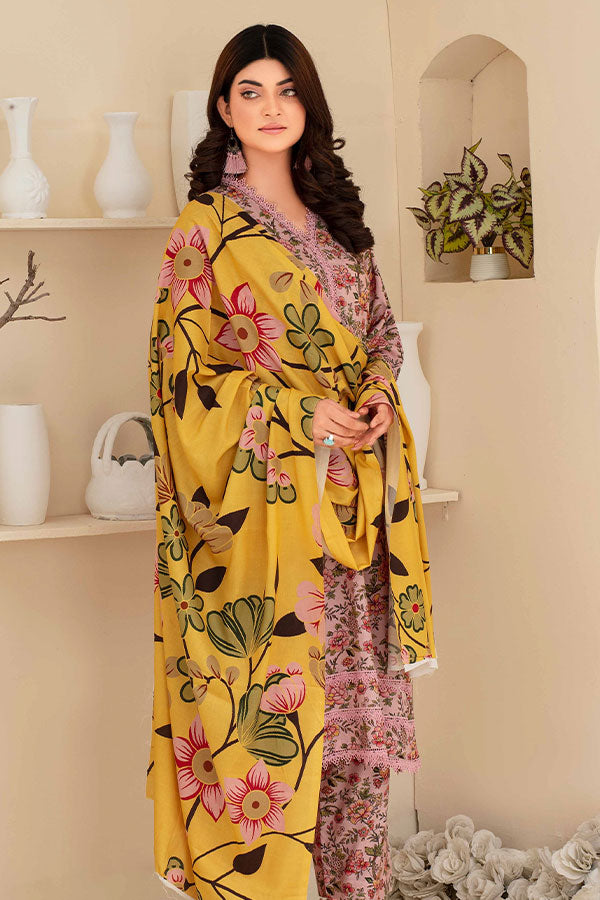 Feroza Fabiha Print Linen'24 D#8