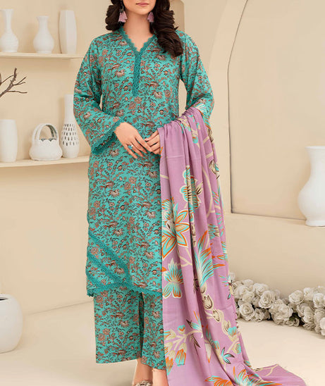 Feroza Fabiha Print Linen'24 D#9