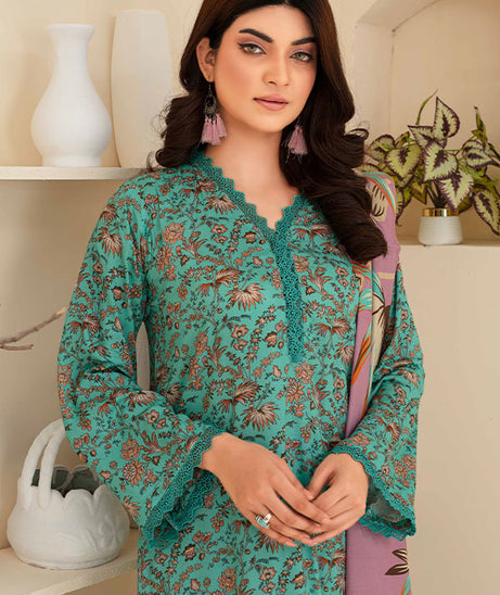 Feroza Fabiha Print Linen'24 D#9